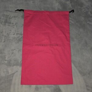 FRANCO FERRARI Dust Bag Draw String  21" x 12" Mauve Pink‎ Red